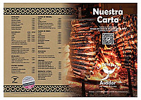 Asador La Patagonia menu
