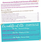 Saveurs D'en Haut menu