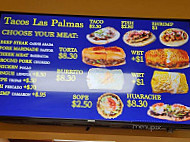 Tacos Las Palmas menu