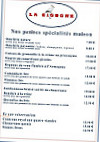 La Cigogne menu