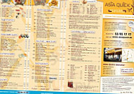 Asia Quick menu