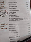 Baumstammhaus menu