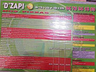 La D'Zapi menu