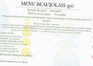 L'Oasis du Petit Galibier menu