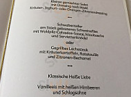 Kaminrestaurant Im Relexa Waldhotel Schatten menu
