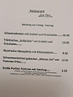 Zur Tini Weinstube menu