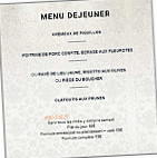 Le Saint Sauveur menu