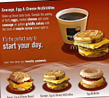 Mcdonald's menu