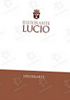 Ristorante Lucio menu