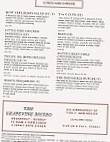 Grapevine Bistro menu