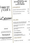 Le Bruit Qui Cour menu