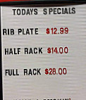 Greg's Bbq menu