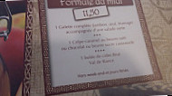 La Farinette menu