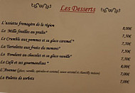 L'avenue menu