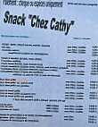 Chez Cathy menu