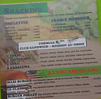 O Bistro menu