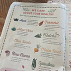 Organic Market Food menu