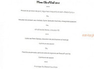 La Maison de Kerdiès menu