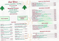 Chef Elias Fares menu