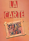 Grain De Café menu