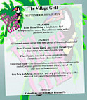 Village Grill menu