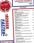 Burger Faster menu