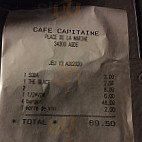 Cafe Capitaine menu