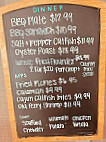 Betty's Waterfront menu