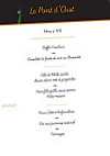 La Ciboulette menu