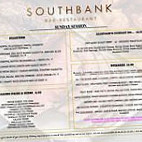 Southbank menu