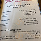 Chinarestaurant Fudu menu