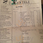 Restaurant Zum Viertele menu