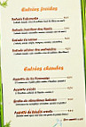 restaurant la FOURNAISE menu