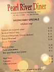 Pearl River Diner menu