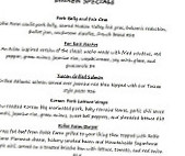 Mollys Restaurant Bar menu