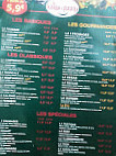 Le Kiosque à Pizzas menu