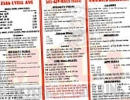 Mac&#x27;s Pizzeria And Grill menu