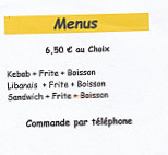 Snack Grand-fort-philippe menu