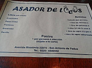 Asador De Locos menu