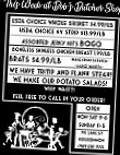 Bobs Butcher Shop menu