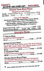 Colucci's Pizza menu