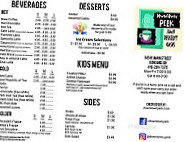 Downtown Perk Desserts Oasis menu