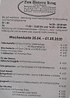 Zum Unteren Krug menu