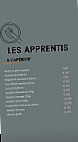 Les Apprentis menu