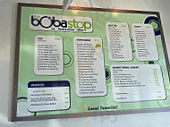 The Boba Stop menu