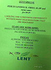 Chet Matt's Pizza menu