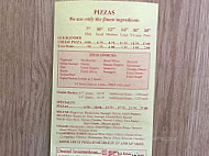 Pisanello's Pizza menu