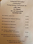 Landgasthaus Hochwaldhof menu