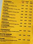 Pizza Catalogne menu