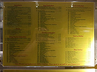 Chinatown menu
